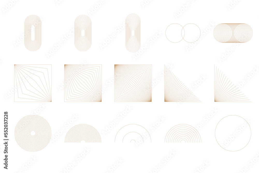 Poster graphic path trajectory line symbol element clipart abstract icon collection icon set for design min