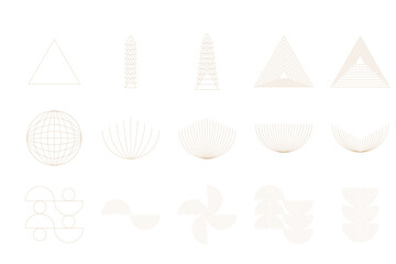 Graphic Path Trajectory Line Symbol Element Clipart Abstract Icon Collection Icon Set for Design Minimalist Graphic Boho Poster Banner Card