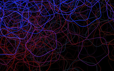 Dark Blue, Yellow vector background with abstract shapes.