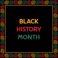 Black History Month Flat Illustration