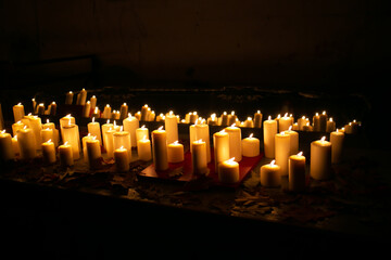 burning candles