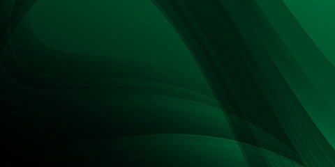 Abstract dark green geometric background. Composition of triangle shape with lines and stripes