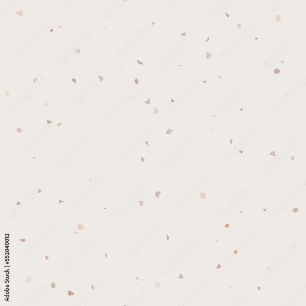 Poster Terrazzo flooring textured surface modern abstract pattern. Vector seamless abstract repeat with chips of marble or granite in soft pastel colors.