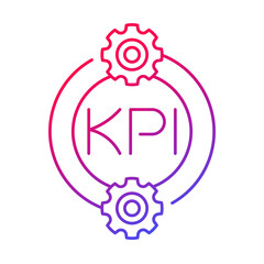 KPI icon, linear design