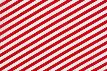 Red and white diagonal stripes material holiday background - obrazy, fototapety, plakaty