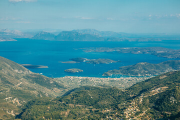 Fototapeta na wymiar landscape of Lefkada island Greece