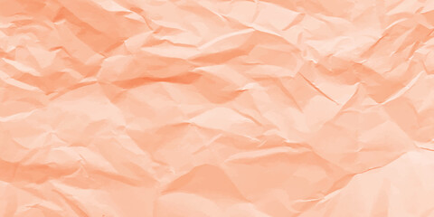 Orange creased crumpled paper texture can be use as background.Ragged White Paper.white waxed packing paper texture.	