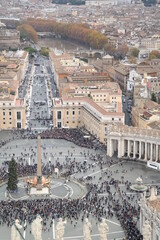 Saint Peter's Square in Vatican during Christmas