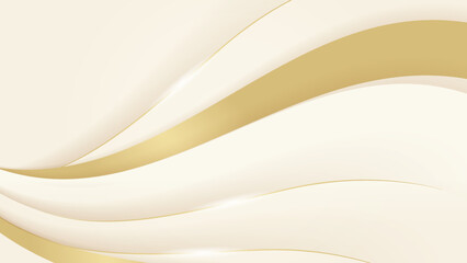 Luxury abstract white and gold background