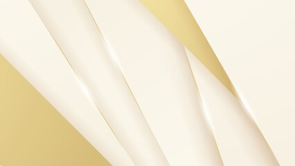 Obraz premium Luxury abstract white and gold background
