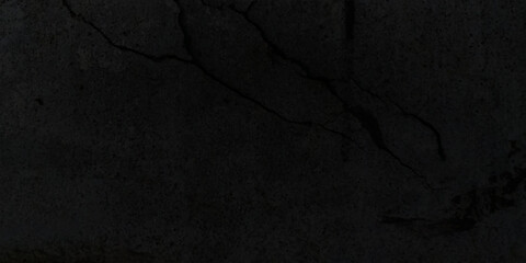 Black grunge wall texture background with crack