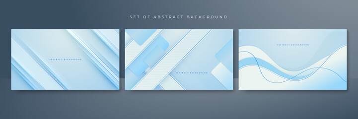 Abstract light blue background. Vector abstract graphic design banner pattern presentation background web template.