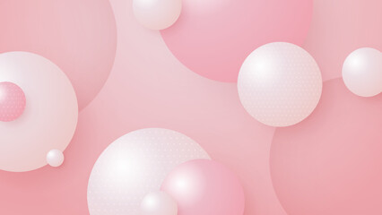 Abstract soft pink background with luxury white gradient color. Pink modern shapes background for banner template. Vector illustration abstract graphic design banner pattern presentation web template.