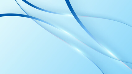 Abstract light blue background with soft white gradient color. Vector illustration abstract graphic design banner pattern presentation background web template.