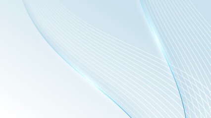 Abstract light blue background with soft white gradient color. Vector illustration abstract graphic design banner pattern presentation background web template.