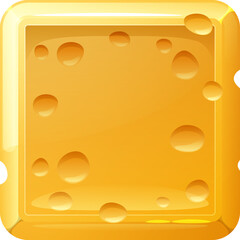 Cheese Square Button