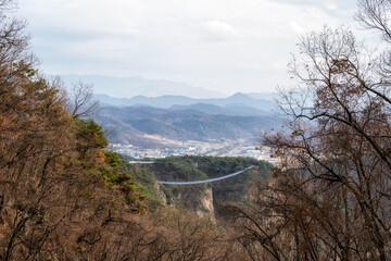 wonju suspension bridge view