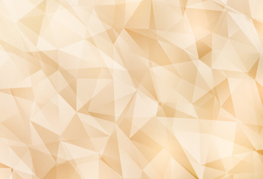 Light Yellow vector polygon abstract layout.
