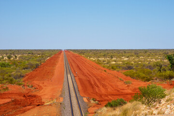 railway line through the Australian outback, Northern Territory