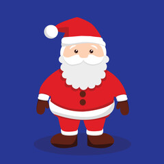 Santa claus vector illustration. beautiful new year illustration for design. vector illustrator