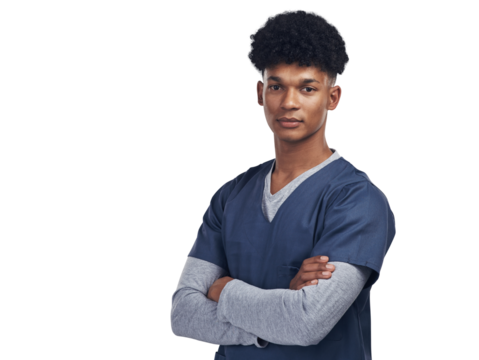 PNG of a medical practitioner standing.