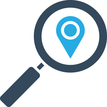 Search Location Vector Icon

