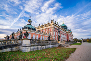The New Palace buildings ib Postdam of Germany - obrazy, fototapety, plakaty