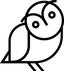 Owl outline icon