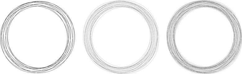 Illustration with circles. Black and white vector. Circle pattern. Abstraction ring.