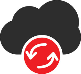 Cloud Refresh Vector Icon
