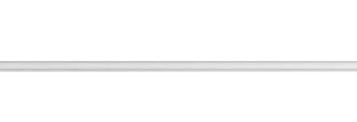 Long white baseboard or plinth isolated on transparent background, PNG