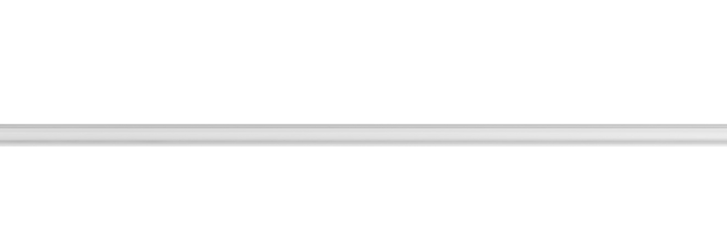 Long white baseboard or plinth isolated on transparent background, PNG