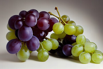 red and green grapes