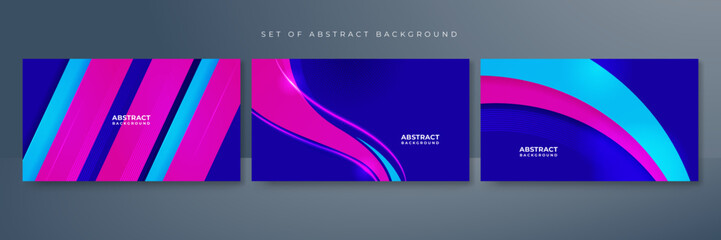 Abstract technology background with blue and pink color gradient. Hi-tech computer digital technology concept. Abstract technology communication vector illustration.