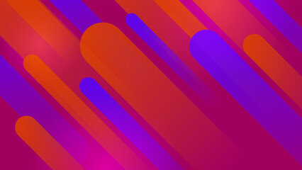 Abstract magenta blue and orange gradient background with technology and speed motion concept