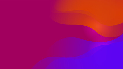 Abstract magenta blue and orange gradient background with technology and speed motion concept