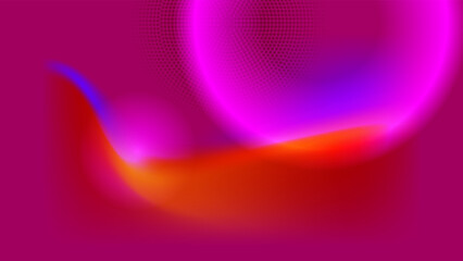 Abstract magenta blue and orange gradient background with technology and speed motion concept