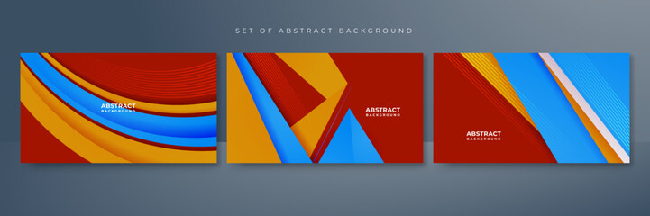 abstract red blue orange background