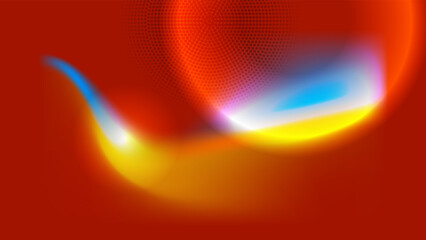 abstract red blue orange background