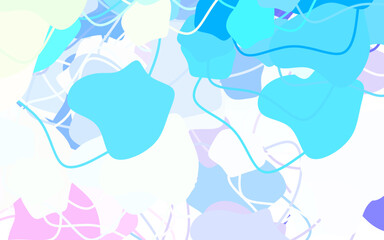 Light Multicolor vector pattern with random forms.