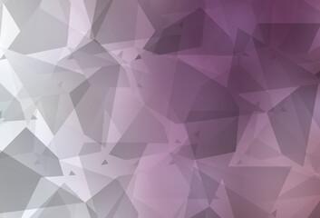 Light Purple vector template with chaotic poly shapes.