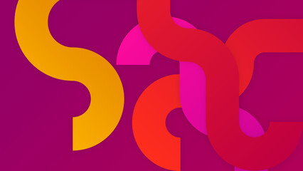 Modern trendy viva magenta 2023 background with pink magenta and orange gradient color. Vector illustration abstract graphic design banner pattern presentation background web template.