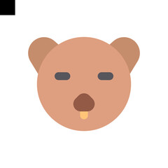 Fototapeta premium head bear icon vector