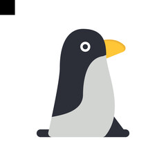penguin icon vector