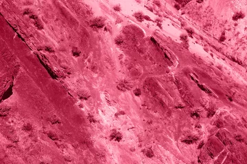 Trendy Color of the year 2023: Viva Magenta toned landscapes in the Altai Mountains