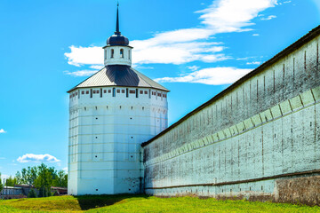 Landscape of Kirilov Monastery, Vologda, Ferapontovo. Christian temple in the Russian North - wall...