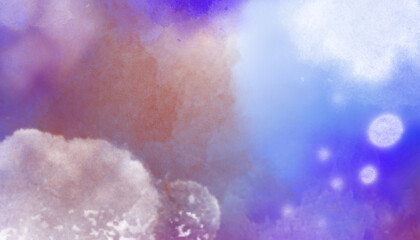 wallpaper watercolor for background  trend 2023 blue, pink, sky, clouds