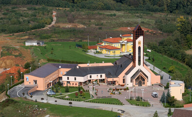 Fototapeta na wymiar Saint Anthony of Padua parish church in Sesvetska Sela, Croatia