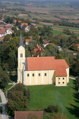 Fototapeta na wymiar The parish church of Wounded Jesus in Gradec, Croatia