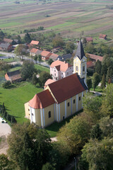 Fototapeta na wymiar The parish church of Wounded Jesus in Gradec, Croatia